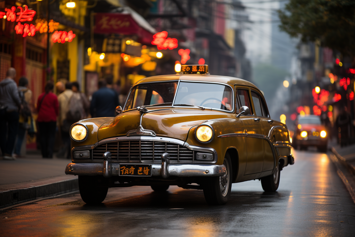 Taxi v Číně a slovo FA PIAO, bez kterého se neobjedete